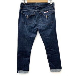 Hudson‎ Bacara Straight Flood Cuff Denim Jeans Dark Wash Low-Rise Womens 28